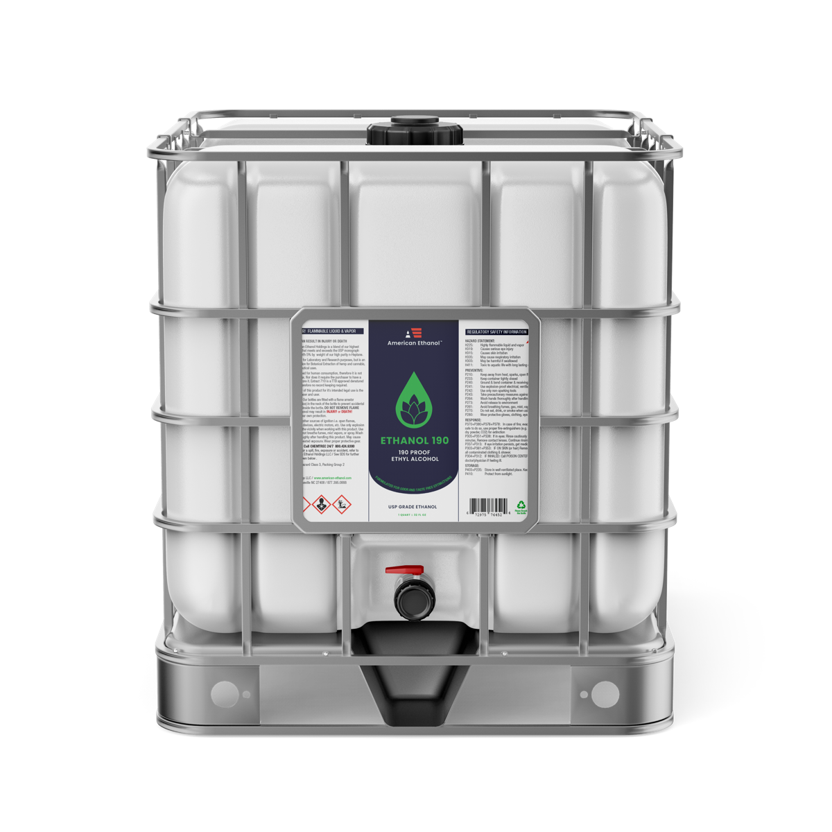 Ethanol 190 Proof - USP Grade Undenatured Ethanol GNS