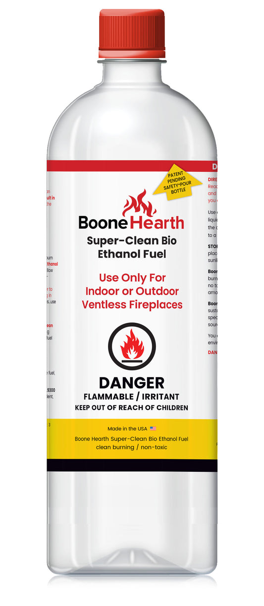 Boone Hearth Bio Ethanol Fuel 1 Liter x 12 Pack